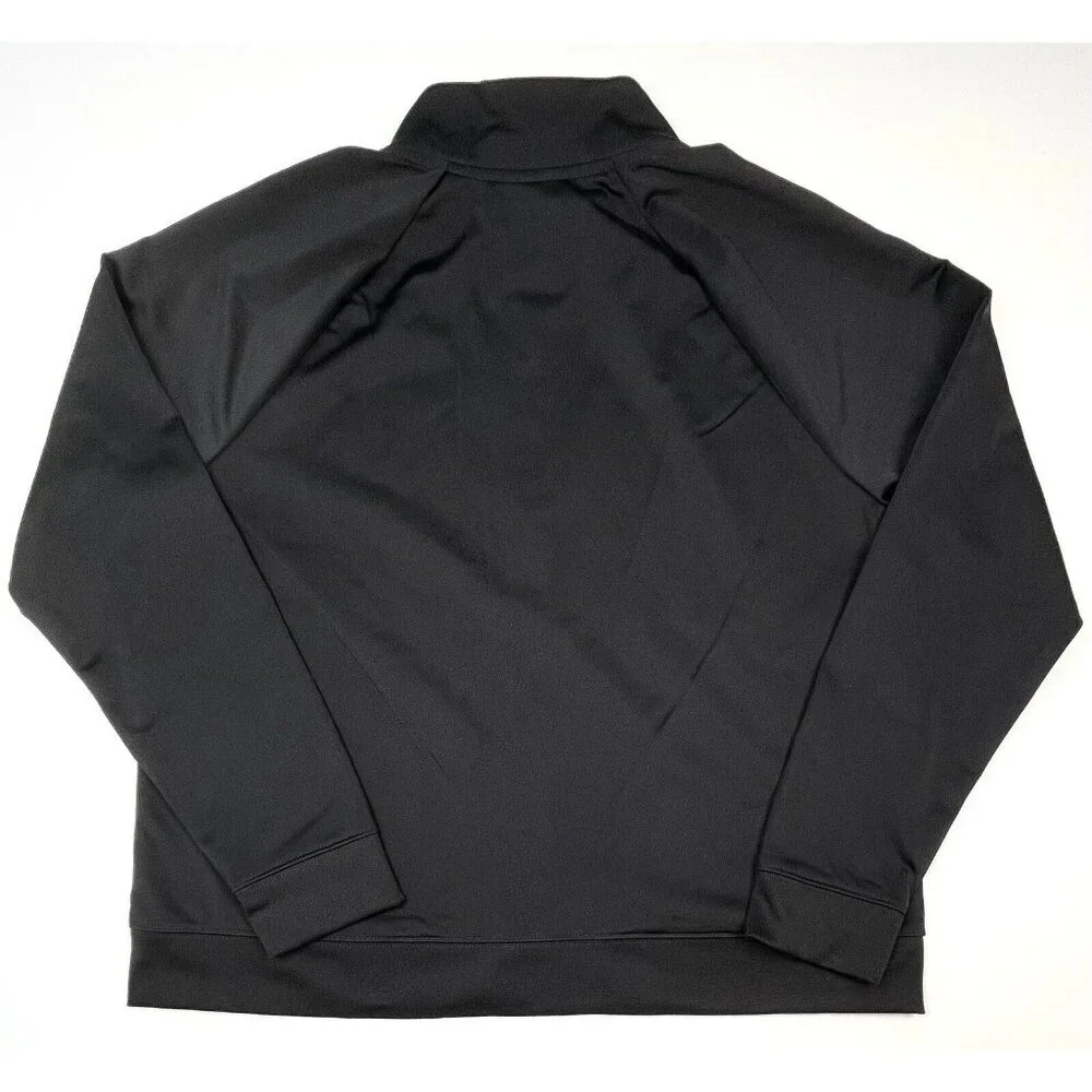 ATHLETIC WORKS Kids XL (14-16) Plus Black Soot Stripe Full-Zip TRACK JACKET NWT